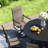 Ershel Metal Swivel Textilene Patio Dining Armchair-1623467369