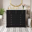 Ensemble de meuble-lavabo 36 po avec lavabo en céramique, armoire de rangement en bois massif, ensemble de meuble-lavabo autoportant avec 2 tiroirs et portes à fermeture douce-781319093