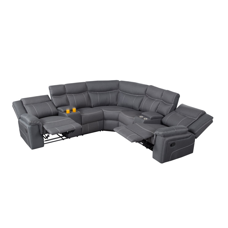 Canapé modulaire inclinable manuel 109,4 po