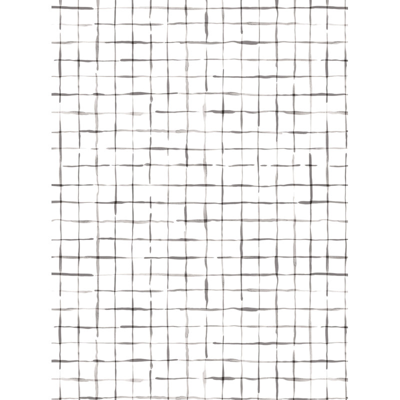Rouleau de papier peint Crosshatch, L 2 pi x H 18 pi, Gris