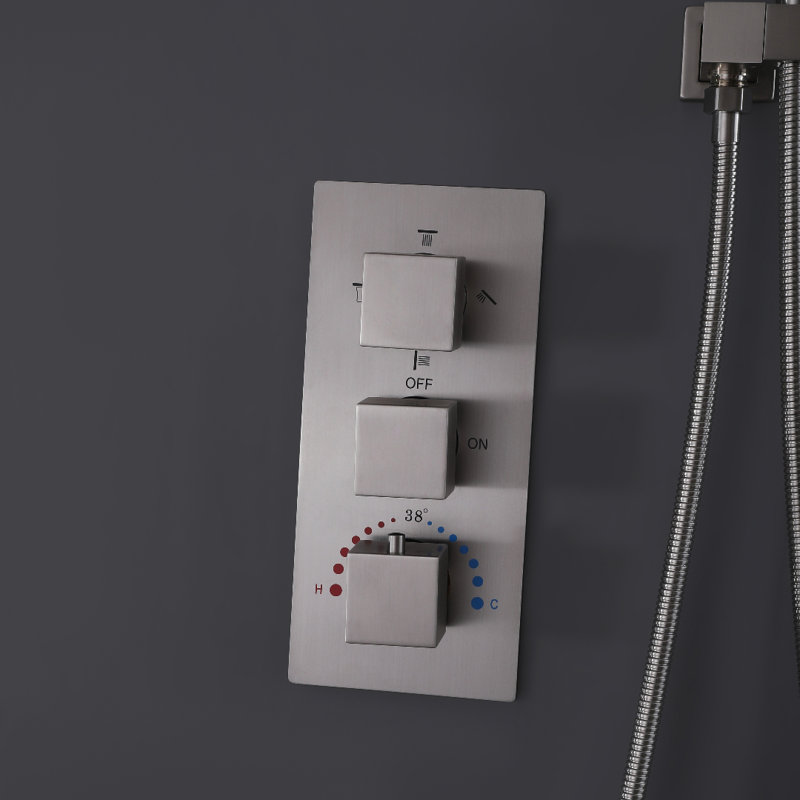 Bojet All-In-One Kit with Rough in-Valve, Brushed Nickel