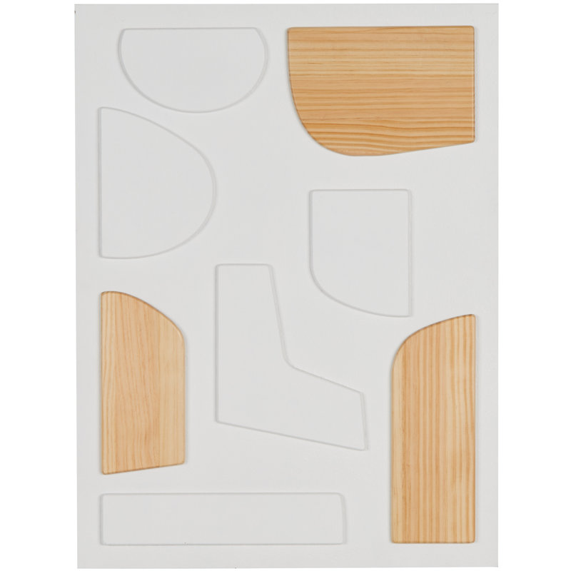 Décoration murale géométrique blanche Billie Wood