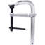 Pince en F robuste, coussin pivotant amovible, pince en F à gorge profonde 5 1/2 po, pince à barre robuste pour le soudage, 8 po x 5 1/2 po
