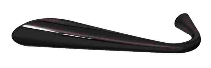 Sophisticates Diminishing 3" Center to Center Novelty Pull, Flat Black