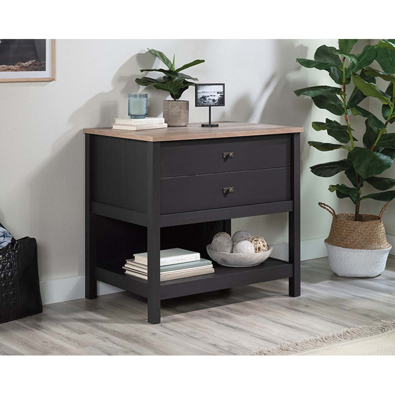 Rohan 1 -Drawer File Cabinet, Black
