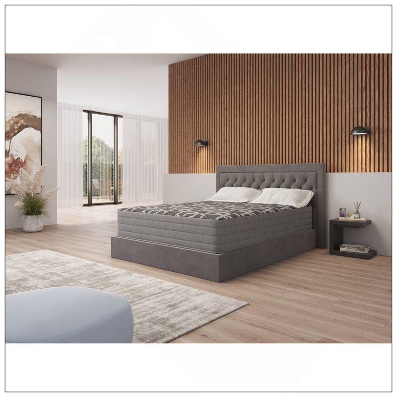 12" Smooth Top Hybrid Medium Plush Mattress, Extra-long Twin