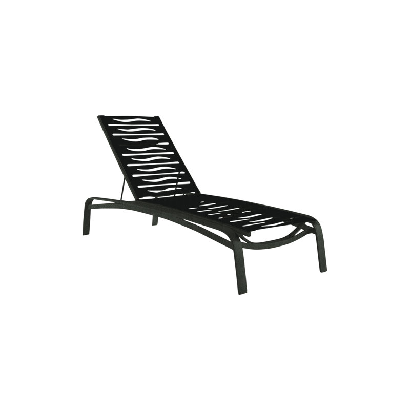 Laguna Beach Outdoor Chaise Lounge, Obsidian, Obsidian