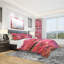 Ensemble de housse de couette en fond marbré designart cubes structure of marble-35228469