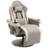 Faux Leather Swivel Recliner