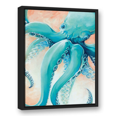 Blue Octopus, reproduction d'art sur toile