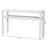 Marcello Grasscloth Console Table with Open Shelf - 2-Tier Entryway Table