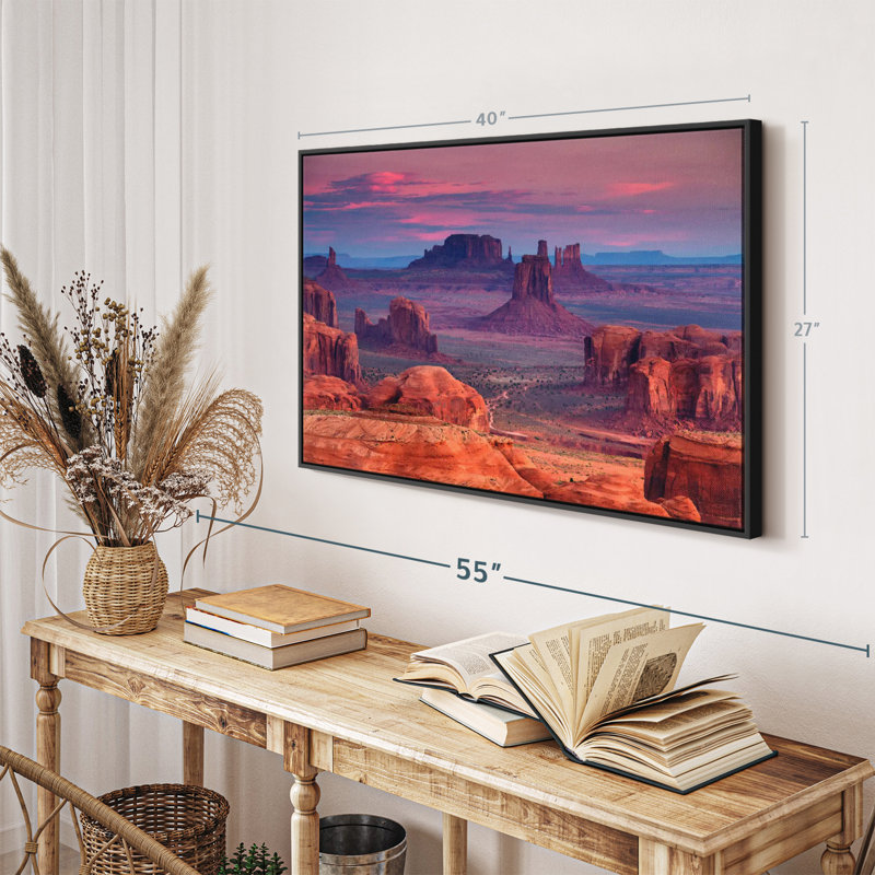 «Monument Valley Desert Landscape Wall Art», H 27 po x l 40 po