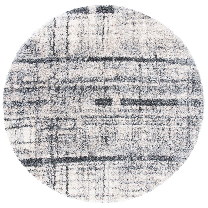 Kaylum 800 Performance Abstract Rug, Round 5'3"
