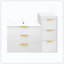 Meuble-lavabo mural flottant en céramique Modern Modern