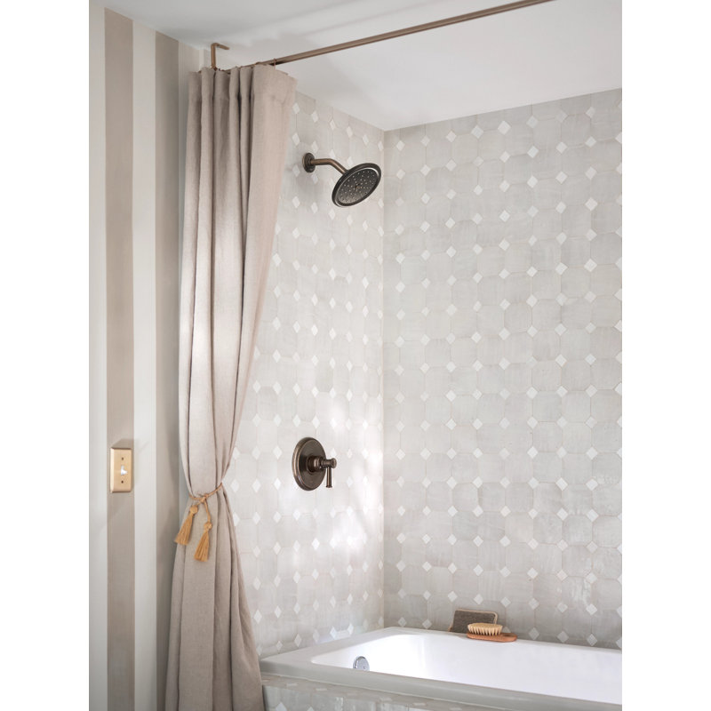 Ensemble de garniture de douche Moen Belfield M-CORE 2-Series, valve requise, Bronze huilé