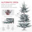 Arbre de Noël artificiel 7,5 pi avec base en métal pliable