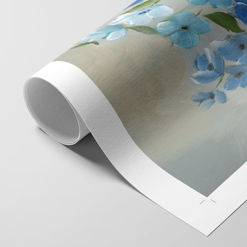 Blue Garden II - Impression sur toile seulement - NON-CADRE