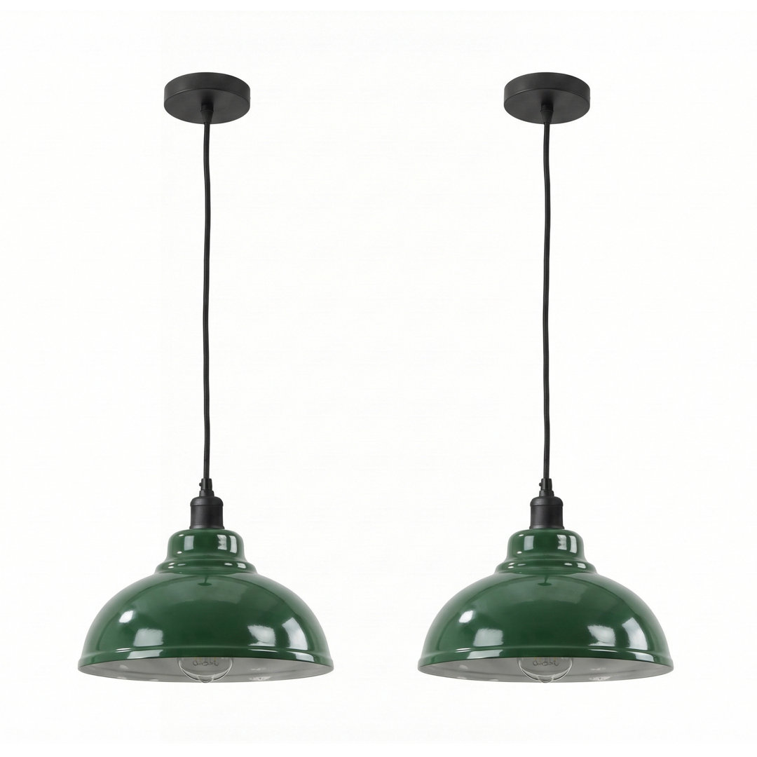 2 Pack Pendant Light Fitting Industrial 95cm Height Adjustable Metal E27 Holder Hanging Ceiling Light for Living Room Bed Room Dining Room Kitchen Hal