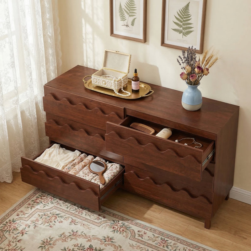 Commode double 60 ", Noyer