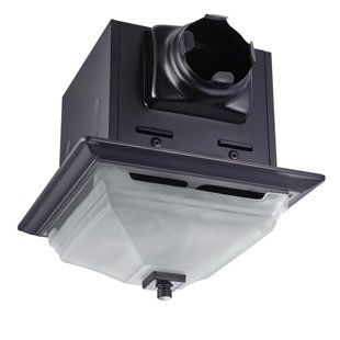 Decorative Square 110CFM, 1.2 Sones Dimmable LED Bathroom Exhaust Fan