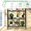 Support pour plante rectangulaire à plusieurs niveaux Harpster