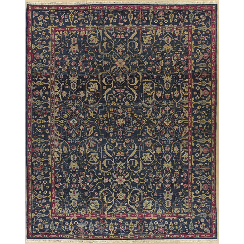 Schaefferstown Handmade Navy Area Rug