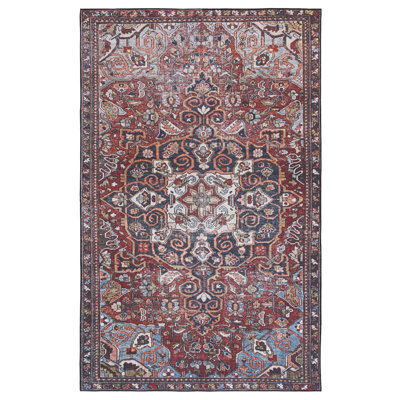 Ziebarth 138 M/W S/R Area Rug In Red / Blue