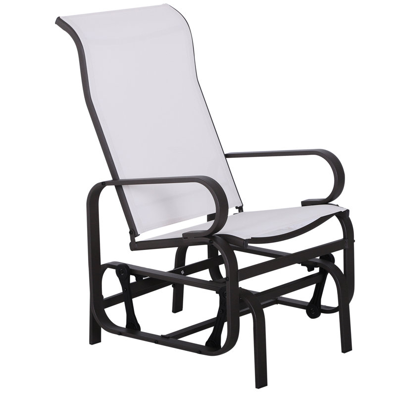 Fauteuil oscillant ergonomique en acier