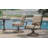 Jacenia 23.4"W Outdoor Swivel Rocking Iron Armchair with High Back and Water Resistant Cushions-1553573859