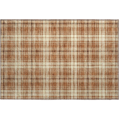 Premium Machine Washable Natoma AMF993 Plaid Rug