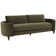 Steiner 91.3" Velvet Recessed Arm Sofa with Reversible Cushions
