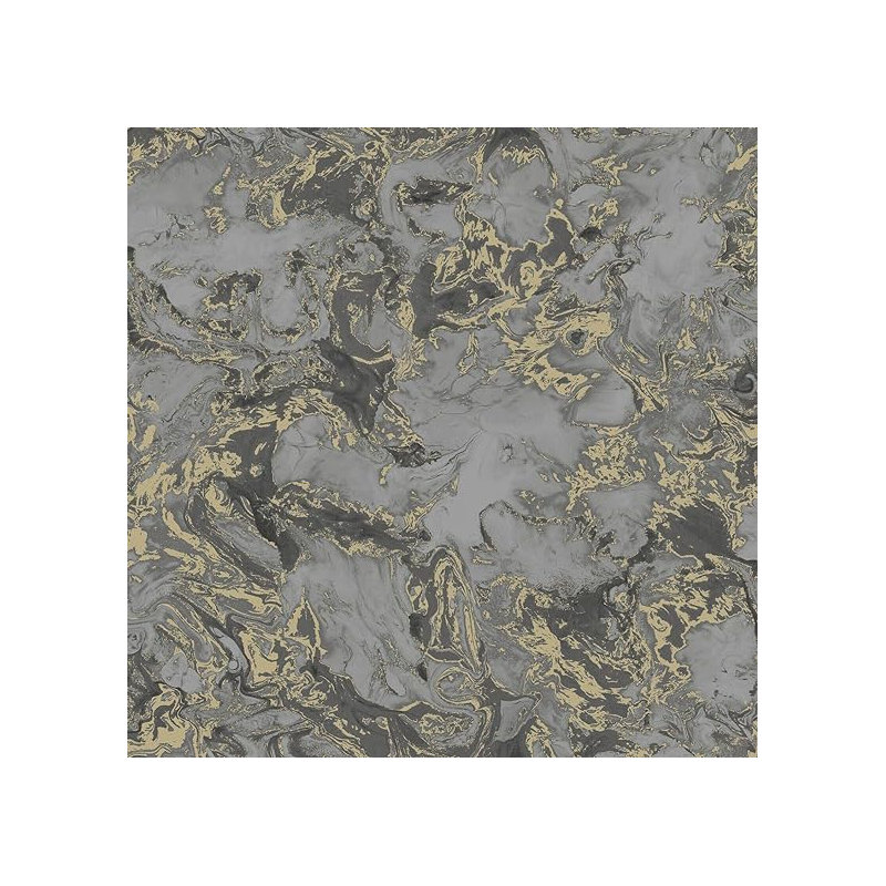 Ceiran 10m x 53cm Metallic Finish Wallpaper Roll, Grey