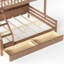 Lit superposé double XL/Queen avec tiroirs et étagères de rangement, sommier non requis-32174939