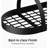 Hanging Ceiling Pot Rack, Oval Kitchen Pot and Pan Organizer with Hooks