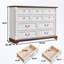 Tv stand with 10 drawers