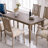Brown Rectangle Solid Wood Dining Tables-365661453