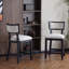 Ensemble de 2 tabourets de comptoir de 26,5 po, tabourets de bar rembourrés à hauteur de comptoir avec dossier confortable, structure en bois d'hévéa massif, dossier, repose-pieds, tabourets de bar sans accoudoir pour bar personnel, comptoir de cuisine