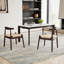 Chaises de salle à manger et de cuisine en bois tissé à la main de style ergonomique Mid-Century