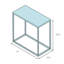 Prism Glass End Table