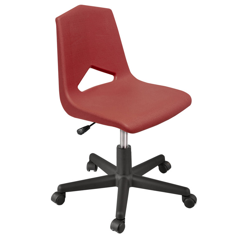 Chaise de classe à cinq pieds avec roulettes MG1100 Series, Bourgogne