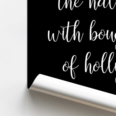 Tidings in Type, ensemble de 4 impressions d'art