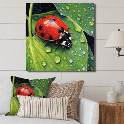 " Red And Black Ladybugs I "