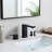 3 Hole Bathroom Sink Faucet with Double Lever Handle-120276096