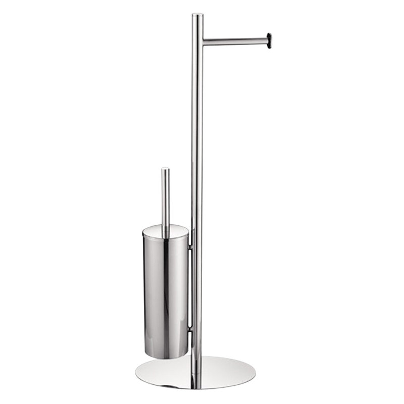 Porte-papier hygiénique sur pied, Chrome