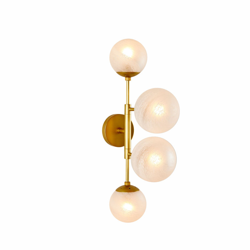 Christelle Sconce, Antique Brass, Matte Swirl