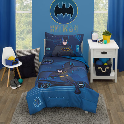 Nojo Batman 4 Piece Toddler Bedding Set
