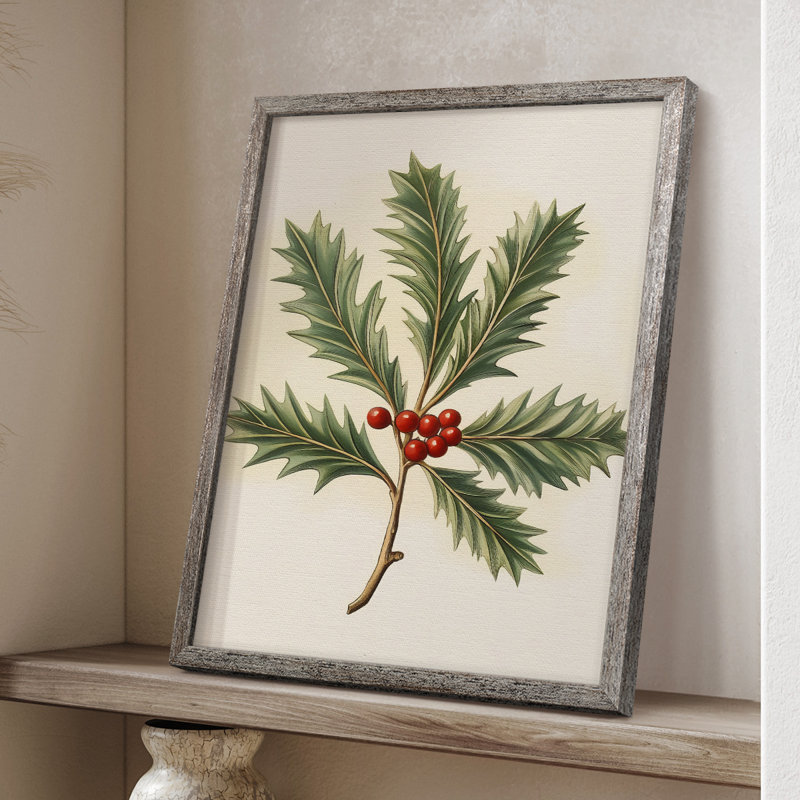 Art de Noël, série 2, impression encadrée XLII - bois massif XMAI81820, H 30 po x l 24 po