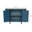 Armoire de rangement ovale avec 4 portes, armoire buffet avec rangement, armoire de rangement décorative