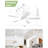 Whisper 52" 5 ABS Blade Propeller Classic Ceiling Fan with LED Lights and Remote Control-650897668