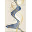 Tapis à motif tissé à rayures Modern Modern-277828409